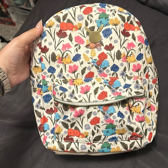 Bioworld Handbags - Bioworld Pokémon floral backpack bag with pockets